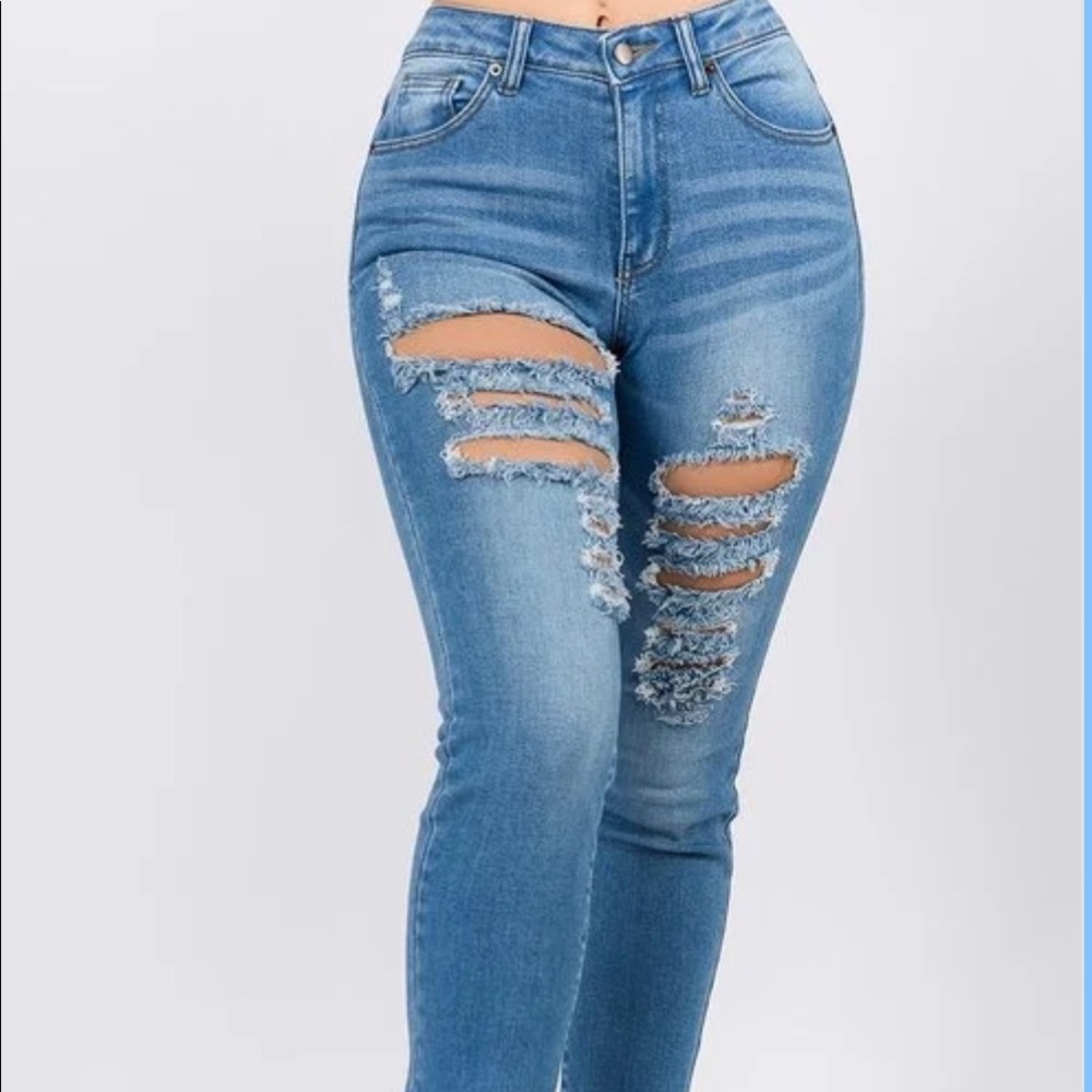 High Waist Slim straight Fit Jeans